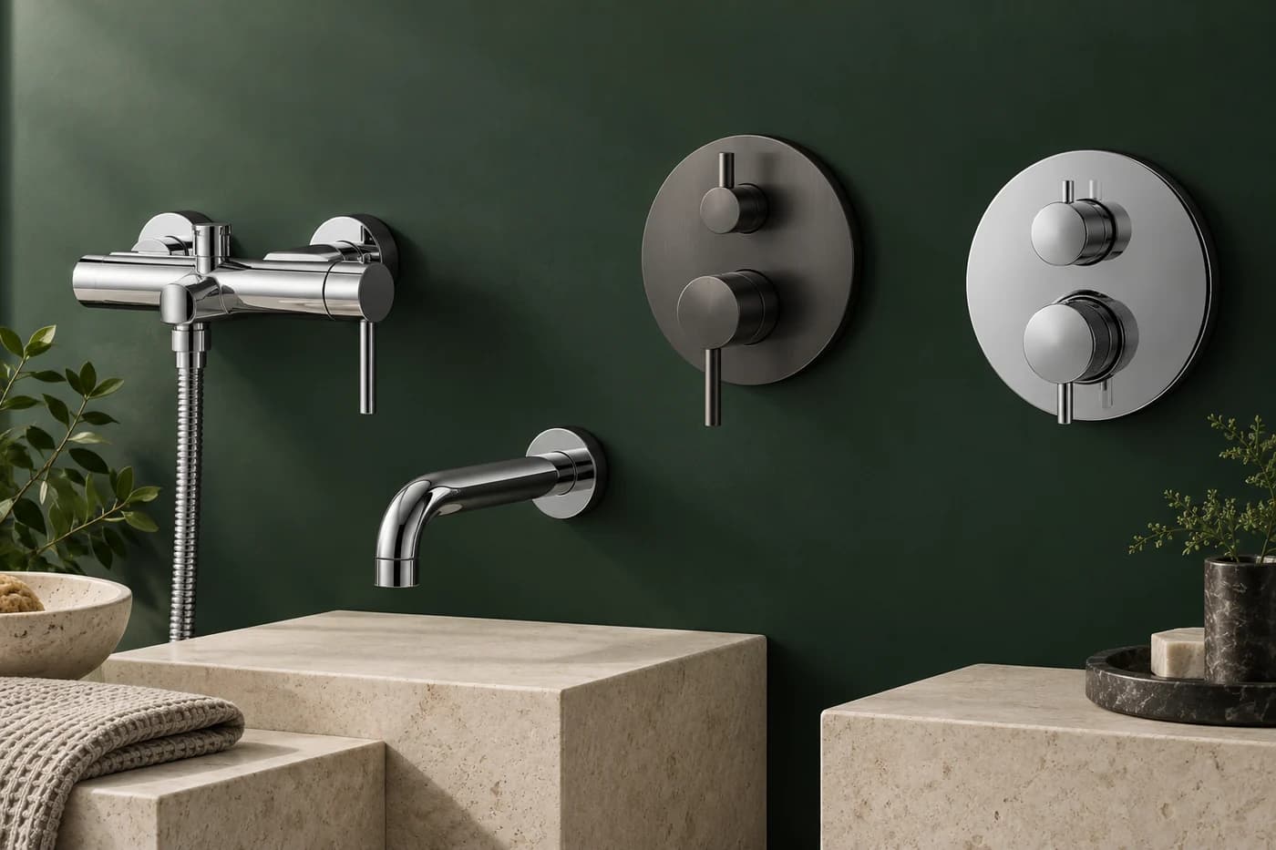 Concept visual for Wall mixer with shower provision